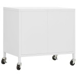 vidaXL Dulap de depozitare, alb, 60x35x56 cm, oțel vidaXL Dulap de depozitare, alb, 60x35x56 cm, oțel
