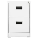 vidaXL Fișet, alb, 46 x 62 x 72,5 cm, oțel vidaXL Fișet, alb, 46 x 62 x 72,5 cm, oțel