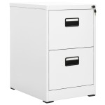 vidaXL Fișet, alb, 46 x 62 x 72,5 cm, oțel vidaXL Fișet, alb, 46 x 62 x 72,5 cm, oțel