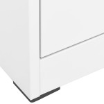 vidaXL Fișet, alb, 46 x 62 x 72,5 cm, oțel vidaXL Fișet, alb, 46 x 62 x 72,5 cm, oțel