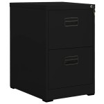 vidaXL Fișet, negru, 46x62x72,5 cm, oțel vidaXL Fișet, negru, 46x62x72,5 cm, oțel