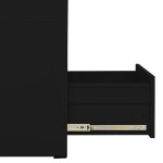 vidaXL Fișet, negru, 46x62x72,5 cm, oțel vidaXL Fișet, negru, 46x62x72,5 cm, oțel