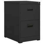 vidaXL Fișet, antracit, 46x62x72,5 cm, oțel vidaXL Fișet, antracit, 46x62x72,5 cm, oțel