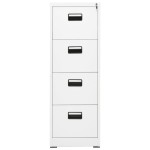 vidaXL Fișet, alb, 46 x 62 x 133 cm, oțel vidaXL Fișet, alb, 46 x 62 x 133 cm, oțel