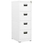 vidaXL Fișet, alb, 46 x 62 x 133 cm, oțel vidaXL Fișet, alb, 46 x 62 x 133 cm, oțel