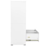 vidaXL Fișet, alb, 90x46x134 cm, oțel vidaXL Fișet, alb, 90x46x134 cm, oțel