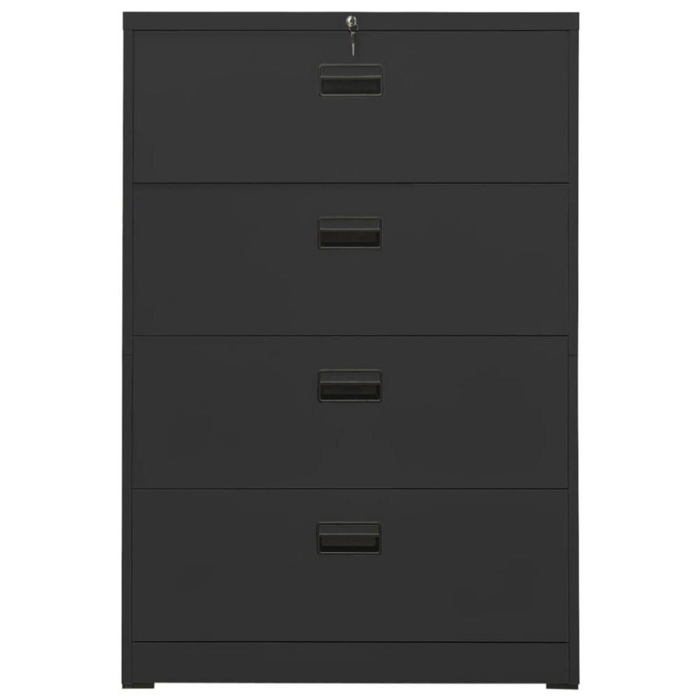 vidaXL Fișet, antracit, 90x46x134 cm, oțel
