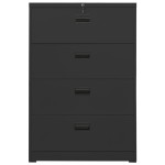 vidaXL Fișet, antracit, 90x46x134 cm, oțel vidaXL Fișet, antracit, 90x46x134 cm, oțel