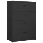 vidaXL Fișet, antracit, 90x46x134 cm, oțel vidaXL Fișet, antracit, 90x46x134 cm, oțel