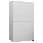 vidaXL Fișet, gri deschis, 90x46x164 cm, oțel vidaXL Fișet, gri deschis, 90x46x164 cm, oțel