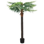 vidaXL Plantă artificială palmier phoenix cu ghiveci, verde, 215 cm vidaXL Plantă artificială palmier phoenix cu ghiveci, verde, 215 cm