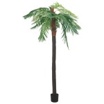 vidaXL Plantă artificială palmier phoenix cu ghiveci, verde, 305 cm vidaXL Plantă artificială palmier phoenix cu ghiveci, verde, 305 cm