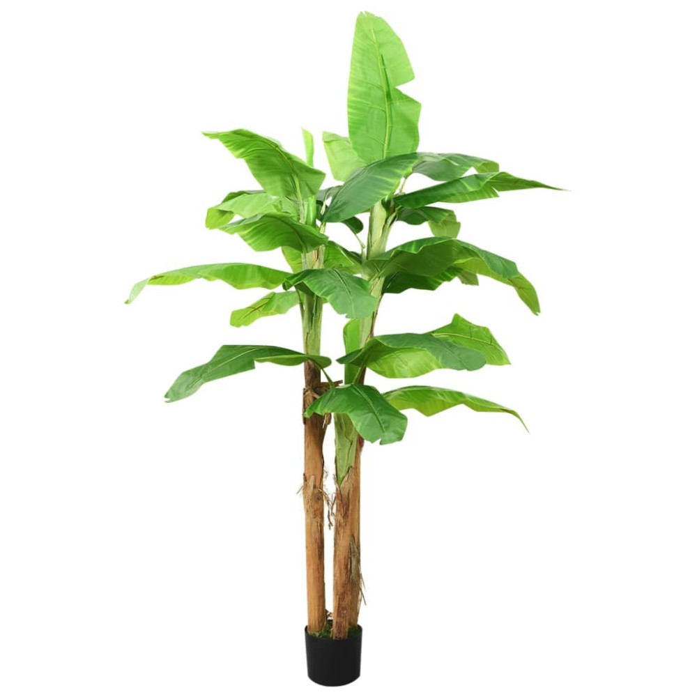 vidaXL Bananier artificial cu ghiveci, verde, 300 cm