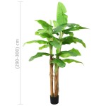 vidaXL Bananier artificial cu ghiveci, verde, 300 cm vidaXL Bananier artificial cu ghiveci, verde, 300 cm