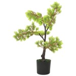 vidaXL Bonsai chiparos artificial cu ghiveci, verde, 60 cm vidaXL Bonsai chiparos artificial cu ghiveci, verde, 60 cm