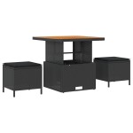 vidaXL Set de canapele pentru grădină 10 pcs Negru 80 x 80 x 71 cm vidaXL Set de canapele pentru grădină 10 pcs Negru 80 x 80 x 71 cm
