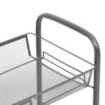 vidaXL Cărucior de bucătărie, 5 niveluri, gri, 46x26x105 cm, fier vidaXL Cărucior de bucătărie, 5 niveluri, gri, 46x26x105 cm, fier