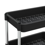 vidaXL Cărucior de bucătărie 5 niveluri negru 42x29x128 cm fier și ABS vidaXL Cărucior de bucătărie 5 niveluri negru 42x29x128 cm fier și ABS