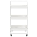 vidaXL Cărucior de bucătărie 3 niveluri alb 42x35x85 cm fier și ABS vidaXL Cărucior de bucătărie 3 niveluri alb 42x35x85 cm fier și ABS