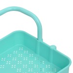vidaXL Cărucior de bucătărie 3 niveluri turcoaz 42x35x85 cm fier/ABS vidaXL Cărucior de bucătărie 3 niveluri turcoaz 42x35x85 cm fier/ABS