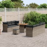 vidaXL Set de canapele pentru grădină 10 pcs Gri 80 x 80 x 71 cm vidaXL Set de canapele pentru grădină 10 pcs Gri 80 x 80 x 71 cm