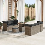 vidaXL Set de canapele pentru grădină 10 pcs Gri 90 x 55 x 71 cm vidaXL Set de canapele pentru grădină 10 pcs Gri 90 x 55 x 71 cm