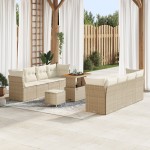 vidaXL Set de canapele pentru grădină cu pernă 11 pcs bej și crem vidaXL Set de canapele pentru grădină cu pernă 11 pcs bej și crem