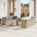 vidaXL Set de canapele pentru grădină Manual 11 pcs bej și gri deschis