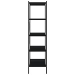 vidaXL Unitate cu rafturi pe 5 niveluri, negru, 80x40x163 cm vidaXL Unitate cu rafturi pe 5 niveluri, negru, 80x40x163 cm