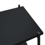 vidaXL Unitate cu rafturi pe 5 niveluri, negru, 80x40x163 cm vidaXL Unitate cu rafturi pe 5 niveluri, negru, 80x40x163 cm