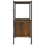 vidaXL Unitate rafturi cu 3 niveluri și dulap, 80x40x92 cm, oțel/ lemn vidaXL Unitate rafturi cu 3 niveluri și dulap, 80x40x92 cm, oțel/ lemn