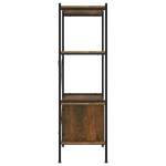 vidaXL Unitate rafturi cu 4 niveluri și dulap, 80x40x130 cm oțel&lemn vidaXL Unitate rafturi cu 4 niveluri și dulap, 80x40x130 cm oțel&lemn