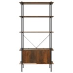 vidaXL Unitate rafturi cu 5 niveluri și dulap, 80x40x163 cm oțel&lemn vidaXL Unitate rafturi cu 5 niveluri și dulap, 80x40x163 cm oțel&lemn