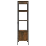 vidaXL Unitate rafturi cu 5 niveluri și dulap, 80x40x163 cm oțel&lemn vidaXL Unitate rafturi cu 5 niveluri și dulap, 80x40x163 cm oțel&lemn