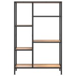 vidaXL Bibliotecă, 80x30x120 cm, oțel și lemn prelucrat vidaXL Bibliotecă, 80x30x120 cm, oțel și lemn prelucrat