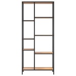 vidaXL Bibliotecă, 80x30x180 cm, oțel și lemn prelucrat vidaXL Bibliotecă, 80x30x180 cm, oțel și lemn prelucrat