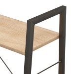 vidaXL Raft cu 3 niveluri, maro deschis / negru, 56x35x108 cm vidaXL Raft cu 3 niveluri, maro deschis / negru, 56x35x108 cm