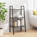 vidaXL Raft de sine stătător cu 3 niveluri, negru, 56x35x108 cm vidaXL Raft de sine stătător cu 3 niveluri, negru, 56x35x108 cm