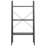 vidaXL Raft de sine stătător cu 3 niveluri, negru, 56x35x108 cm vidaXL Raft de sine stătător cu 3 niveluri, negru, 56x35x108 cm