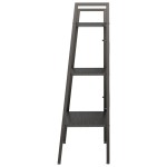 vidaXL Raft de sine stătător cu 3 niveluri, negru, 56x35x108 cm vidaXL Raft de sine stătător cu 3 niveluri, negru, 56x35x108 cm