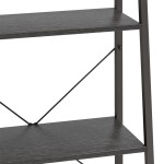 vidaXL Raft de sine stătător cu 3 niveluri, negru, 56x35x108 cm vidaXL Raft de sine stătător cu 3 niveluri, negru, 56x35x108 cm