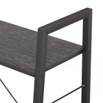 vidaXL Raft de sine stătător cu 3 niveluri, negru, 56x35x108 cm vidaXL Raft de sine stătător cu 3 niveluri, negru, 56x35x108 cm