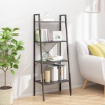 vidaXL Raft vertical cu 4 niveluri, negru, 56x35x140 cm vidaXL Raft vertical cu 4 niveluri, negru, 56x35x140 cm