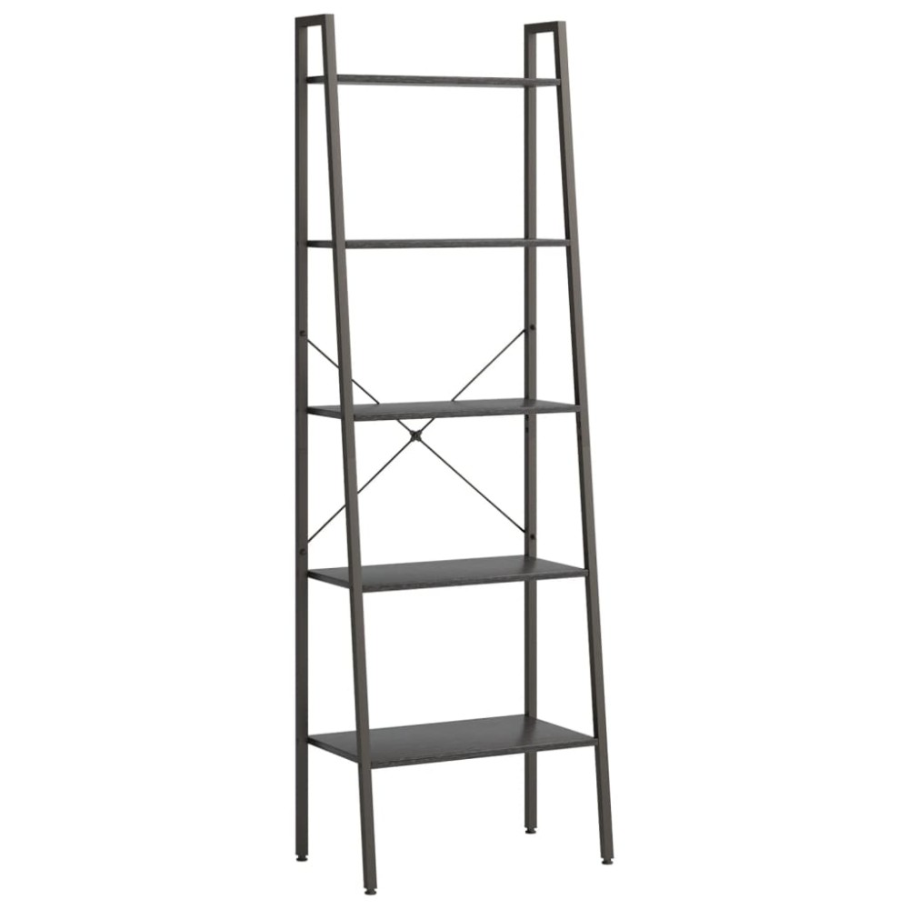 vidaXL Raft de sine stătător cu 5 niveluri, negru, 56x35x174 cm