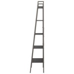 vidaXL Raft de sine stătător cu 5 niveluri, negru, 56x35x174 cm vidaXL Raft de sine stătător cu 5 niveluri, negru, 56x35x174 cm