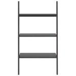 vidaXL Raft sprijinit, cu 3 niveluri, negru, 64x34x116 cm vidaXL Raft sprijinit, cu 3 niveluri, negru, 64x34x116 cm