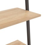 vidaXL Raft înclinat cu 4 niveluri maro deschis / negru 64x34x150,5 cm vidaXL Raft înclinat cu 4 niveluri maro deschis / negru 64x34x150,5 cm