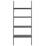 vidaXL Raft înclinat, cu 4 niveluri, negru, 64x34x150,5 cm vidaXL Raft înclinat, cu 4 niveluri, negru, 64x34x150,5 cm