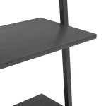 vidaXL Raft înclinat, cu 4 niveluri, negru, 64x34x150,5 cm vidaXL Raft înclinat, cu 4 niveluri, negru, 64x34x150,5 cm