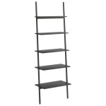 vidaXL Raft înclinat, cu 5 niveluri, negru, 64x34x185,5 cm vidaXL Raft înclinat, cu 5 niveluri, negru, 64x34x185,5 cm